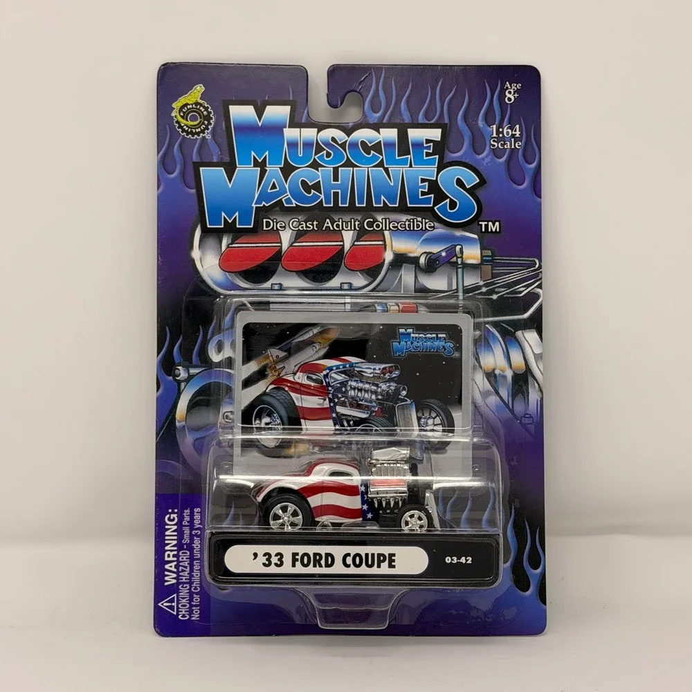 Muscle Machines '33‎ Ford Coupe 1:64 Die Cast Patriotic Stars & Stripes 03-42